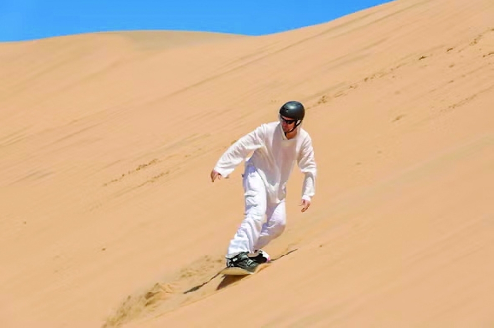 Sandboarding makes a post-COVID comeback in Namibia desert town