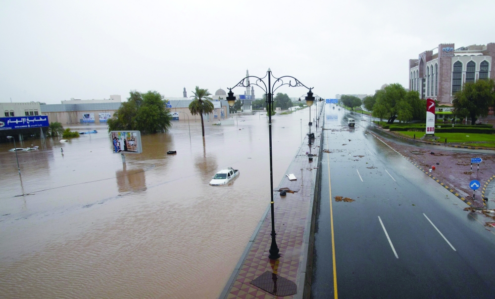 Cyclone Shaheen caused significant damage in northern parts of Oman in 2021.