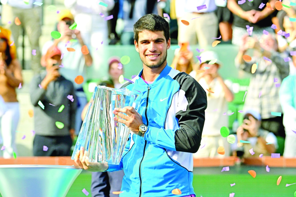 Alcaraz tops Medvedev to repeat as Indian Wells champion