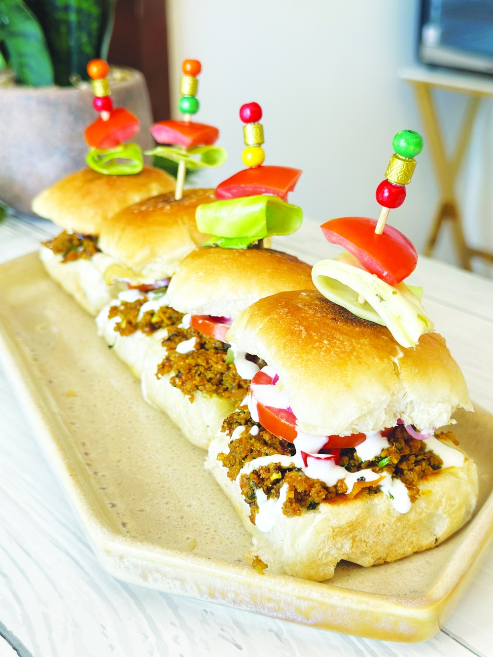 Keema pao slider for iftar