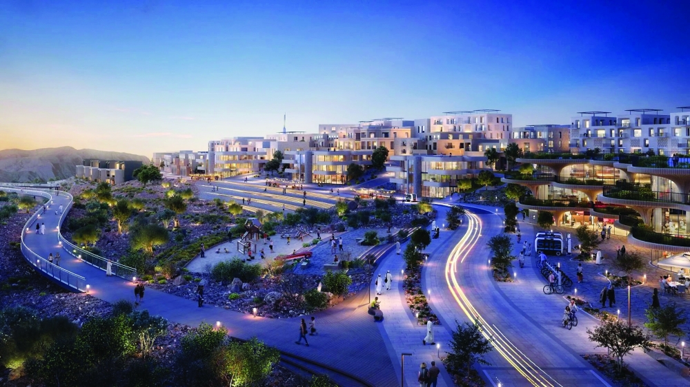 Artist’s rendering of the Omani Mountain Destination project
