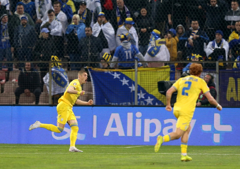 Euro 2024 Qualifier - Play-Off - Bosnia and Herzegovina v Ukraine - Bilino Polje, Zenica, Bosnia and Herzegovina