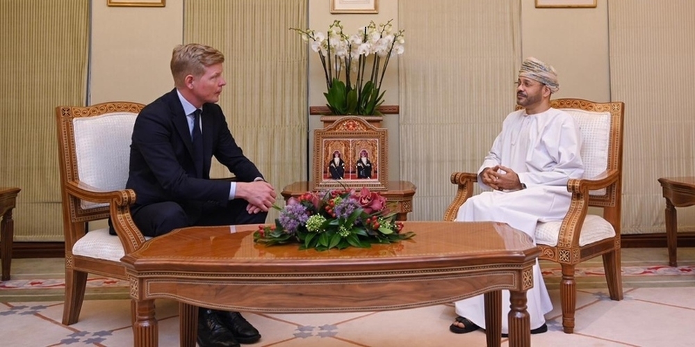 Sayyid Badr Hamad al Busaidi, Foreign Minister received Hans Grundberg, UN Special Envoy for Yemen