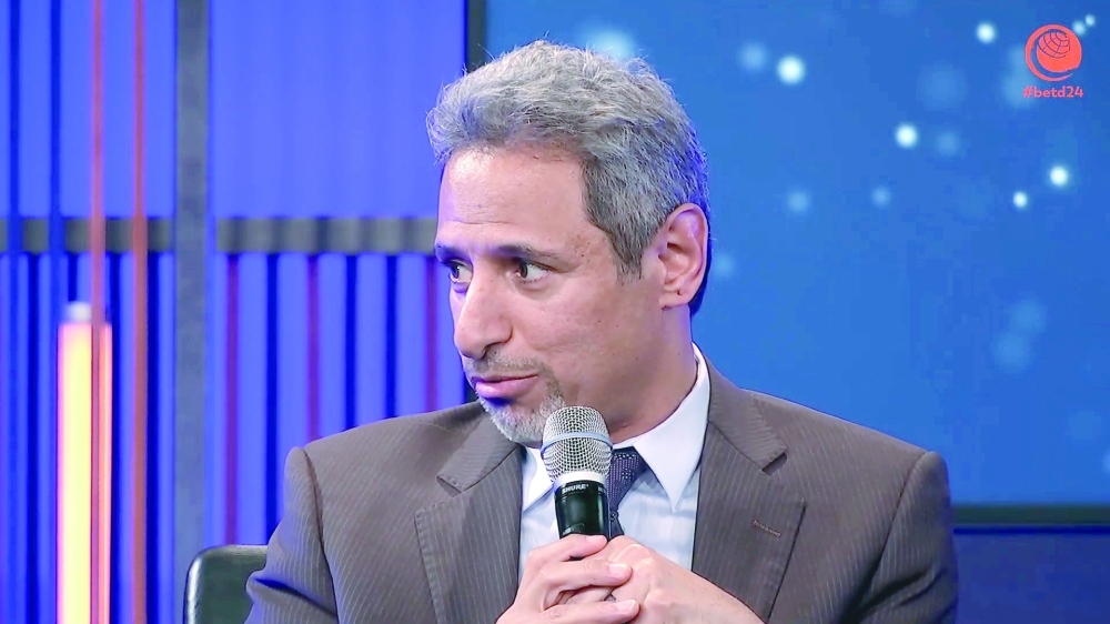 Salim al Aufi addressing the Berlin Energy Transition Dialogue (BETD) Forum.