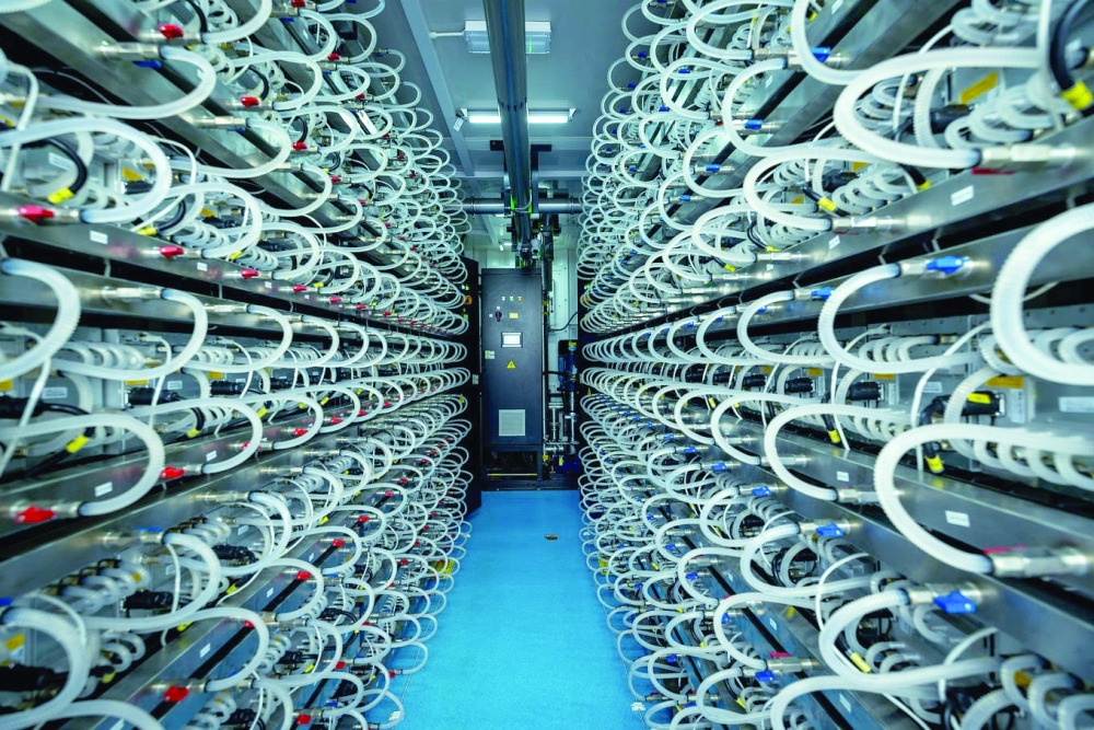 Exahertz’s blockchain data centre in Salalah based on BITMAIN’s hydro-cooling mining technology.