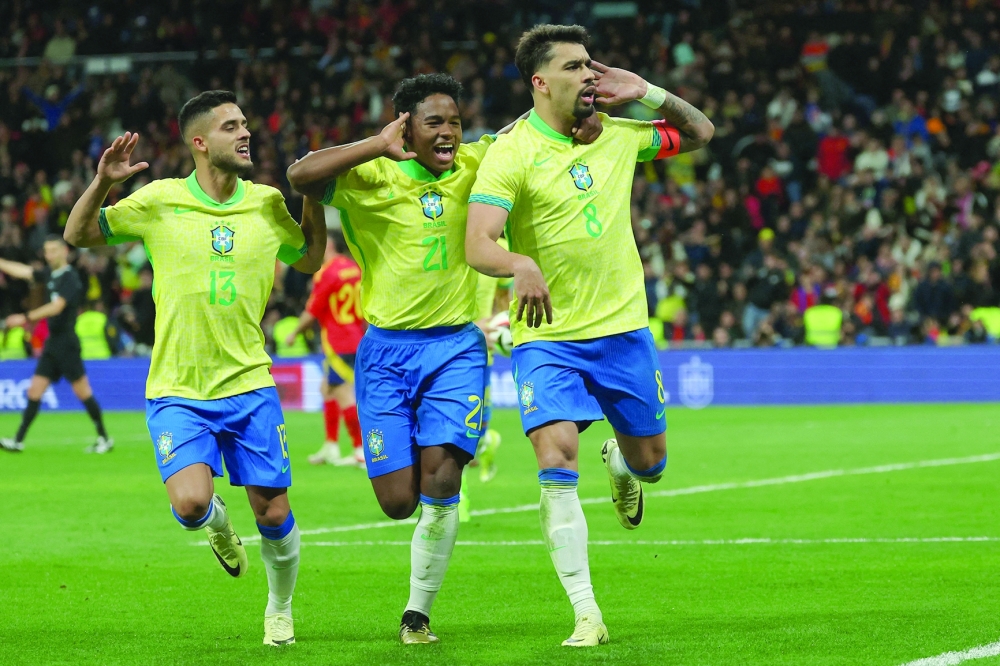 Brazil fight back to draw six-goal thriller with Spain
