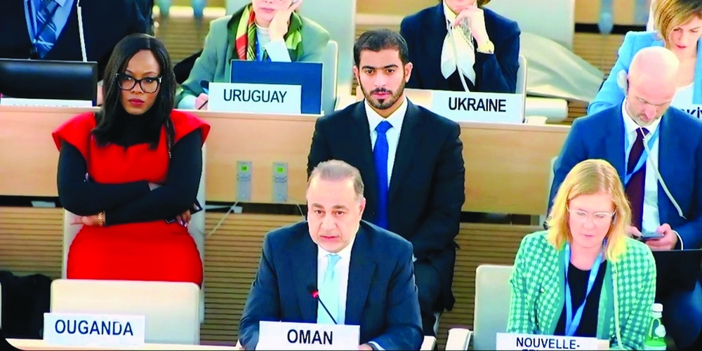 Idris bin Abdulrahman al Khanjari said genocide constitutes a dangerous phase of escalation in a criminal action. - ONA