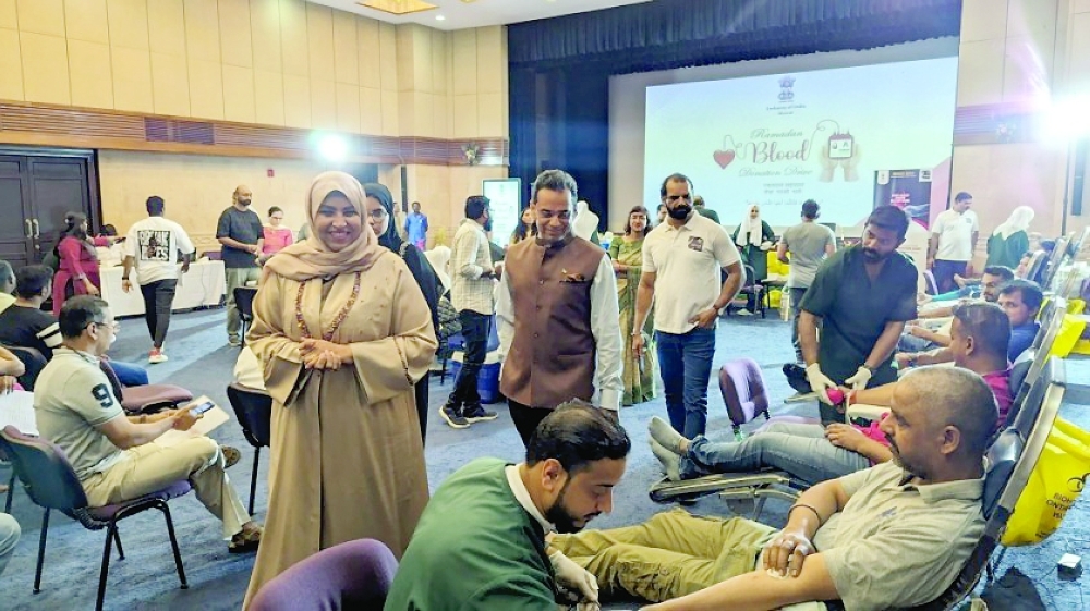 The Indian Embassy in Oman launched the week-long annual Ramadhan blood donation drive.