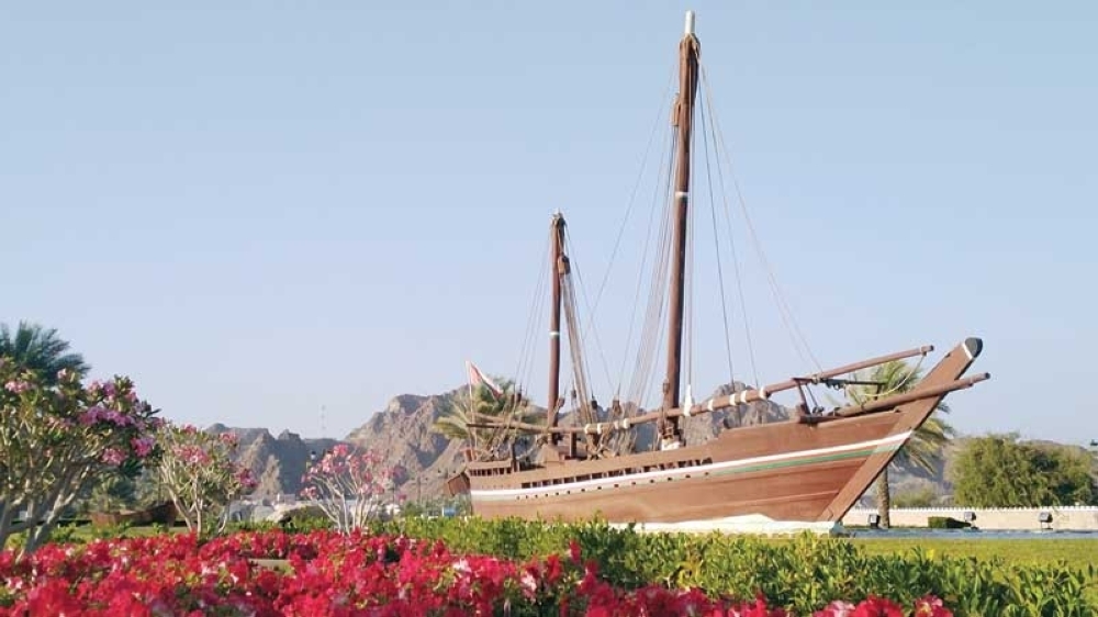 Symbolising the friendship between the two countries, the relay started at the Al Bustan roundabout in the eastern part of the coastal city.