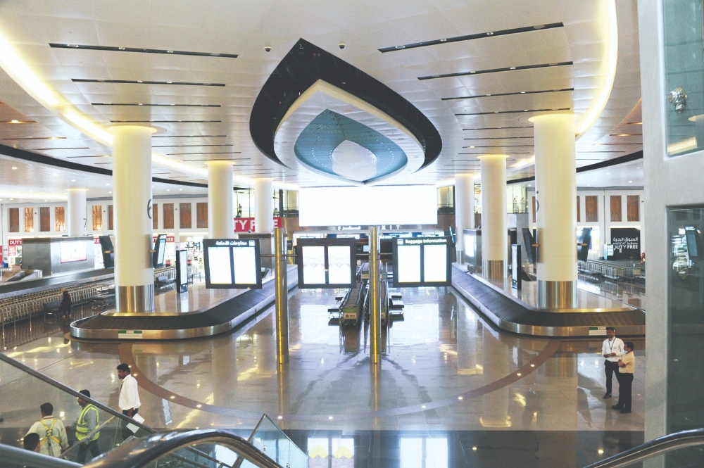 Muscat Airport arrival baggage claim area