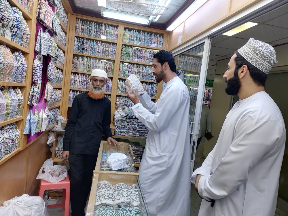 Shoppers at Oman Commercial Centre in Ruwi on Friday.