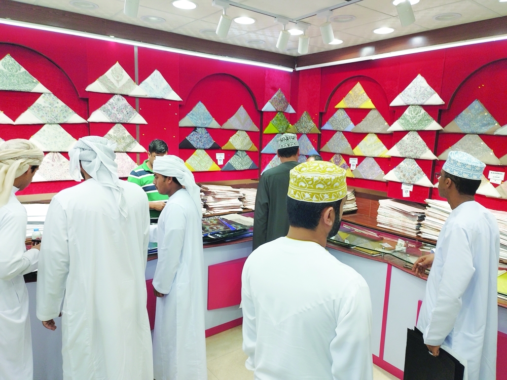 Shoppers at Oman Commercial Centre in Ruwi on Friday.