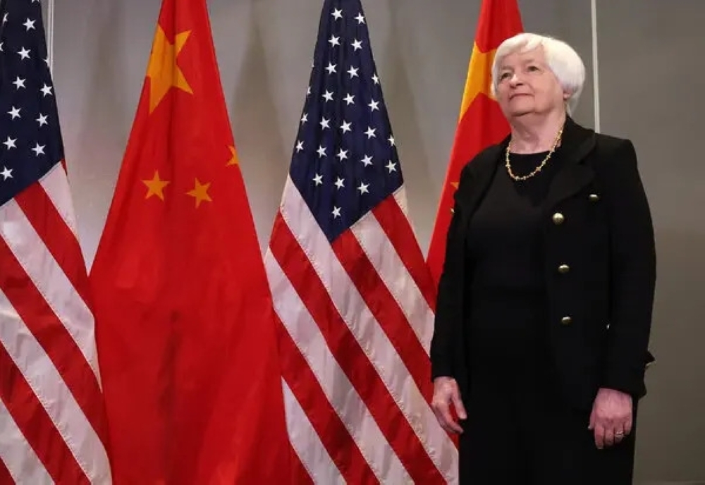 Treasury Secretary Janet L Yellen is set to make her second trip to China for four days of meetings in Guangzhou and Beijing. — AFP