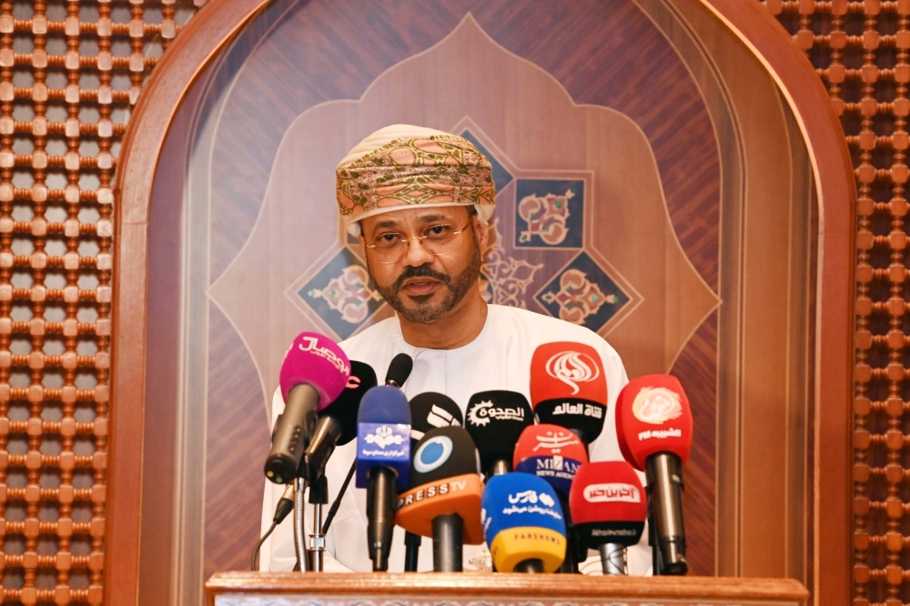 Sayyid Badr, Foreign Minister at the press conference 