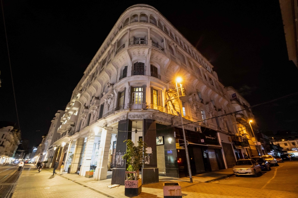 A picture shows a view of a building with distinguished architecture in the city of Casablanca. — AFP 