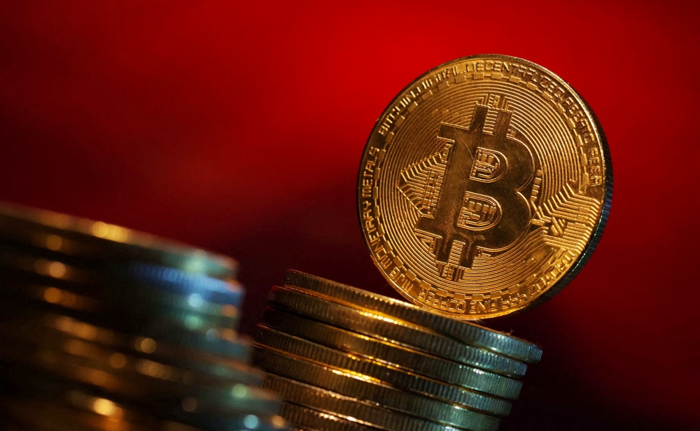 Representation of Bitcoin cryptocurrency is seen in this illustration. — Reuters