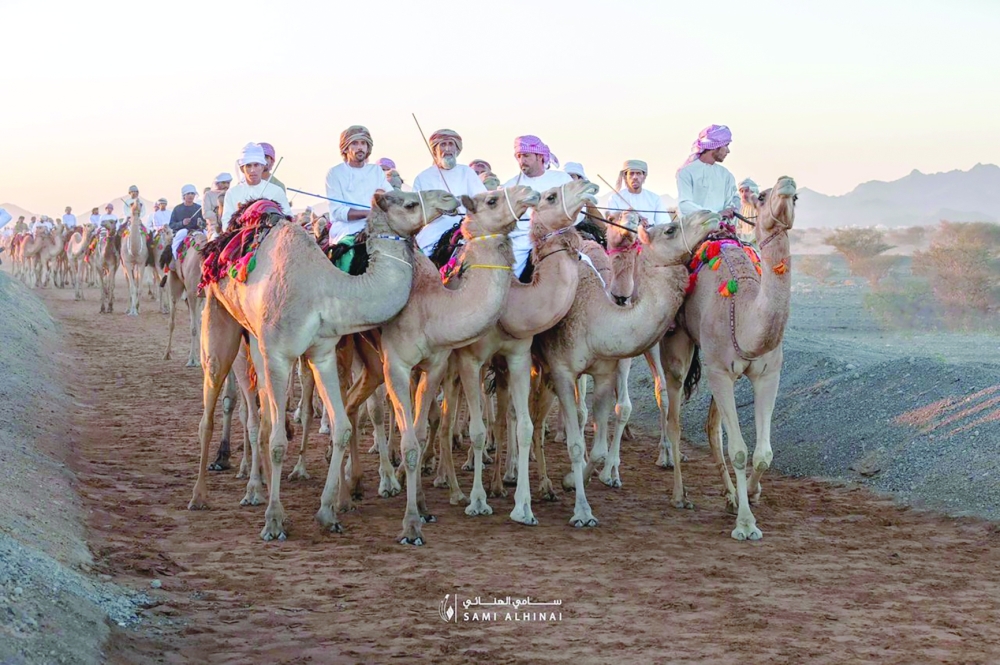 Riders at the horse show in Nizwa on Thursday. Photo by Sami al Hinai