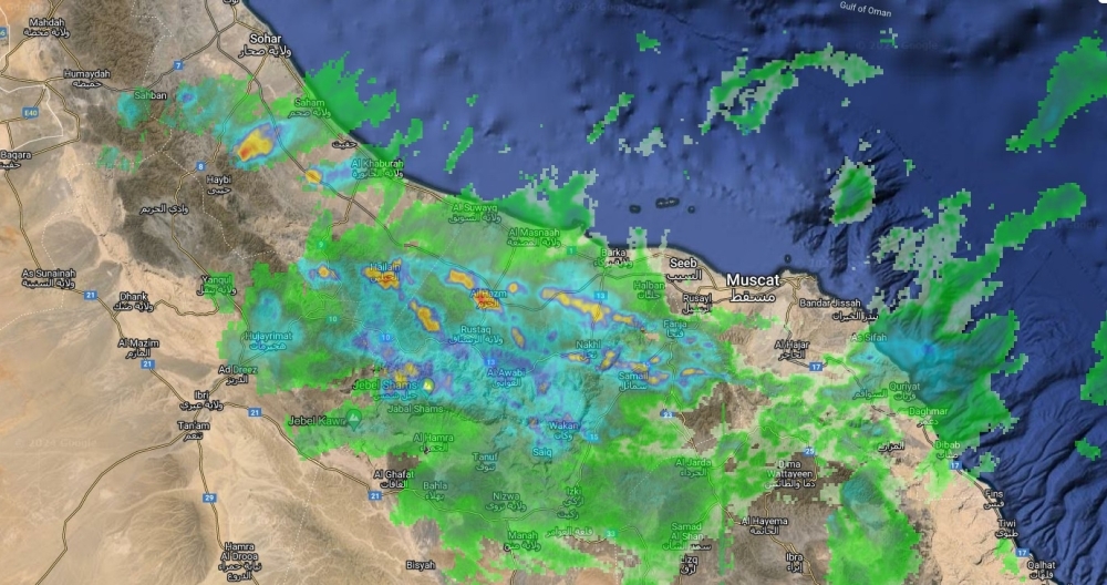 Heavy Thundershowers predicted with Hail:Ranging between 30 and 150 mm, potentially causing flash floods.