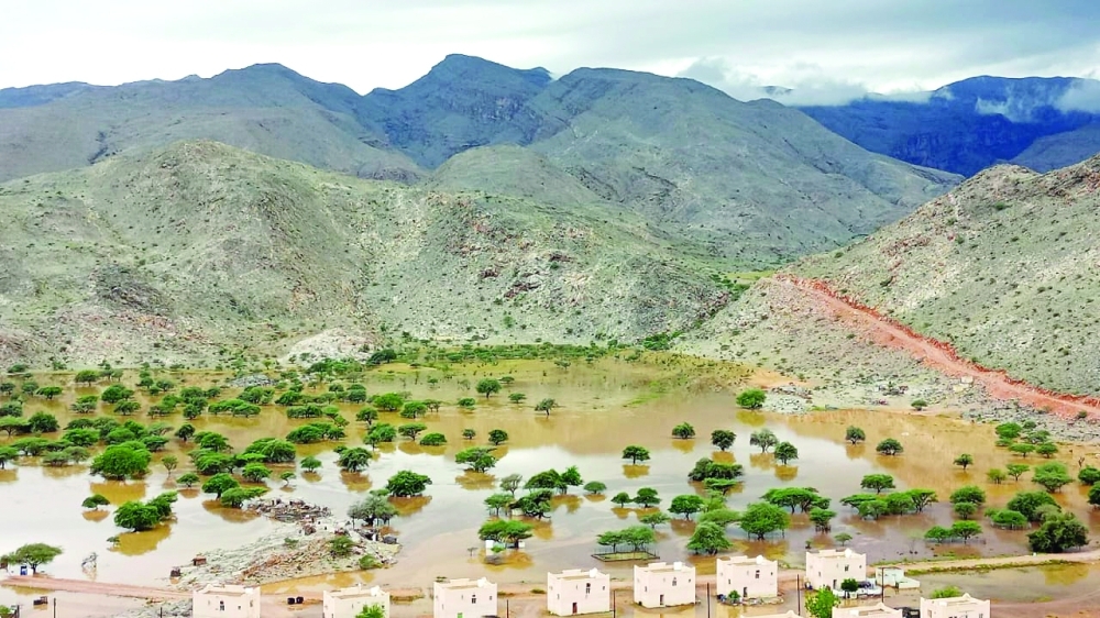 Panoramic picture taken after the heavy rainfall 