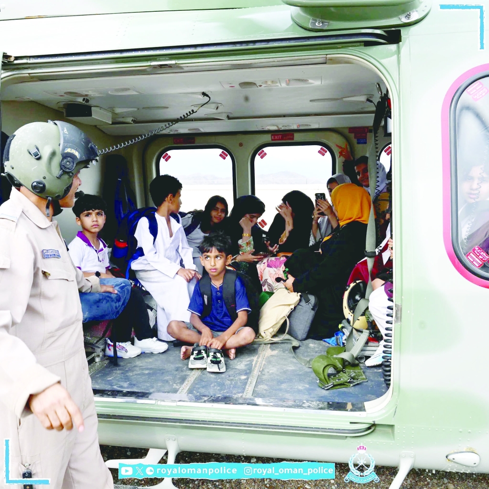 ROP aviation conducts evacuation operation for stranded pupils at schools 