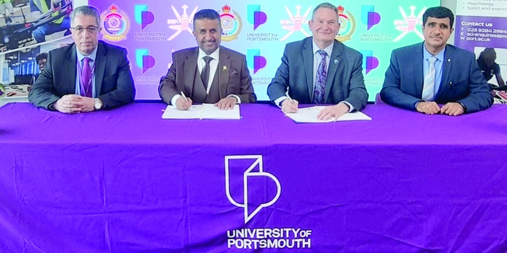 The signing ceremony took place during the visit of Dr Mohammed Nasser al Zaabi, Secretary General at the Ministry of Defence, to the UK. - ONA