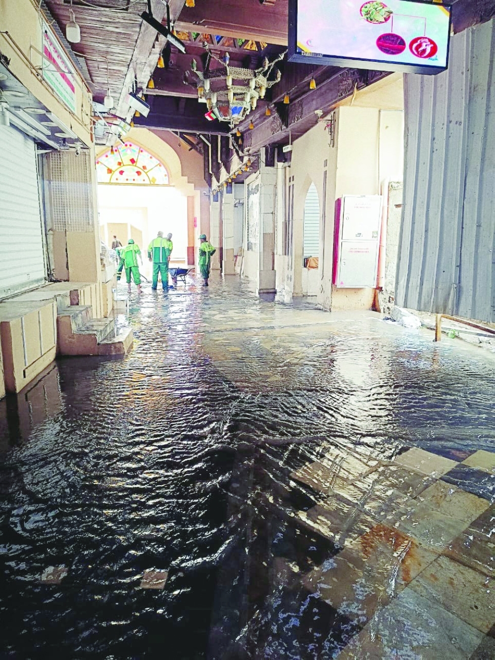 Some of the vendors heaved sigh of relief as the torrential rains didn't cause much damage