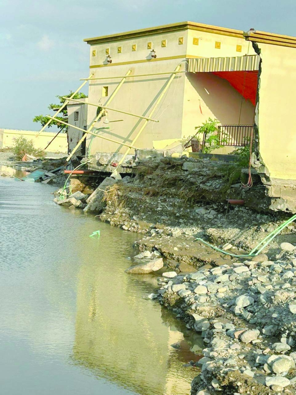 The floods caused extensive damage to infrastructure and property