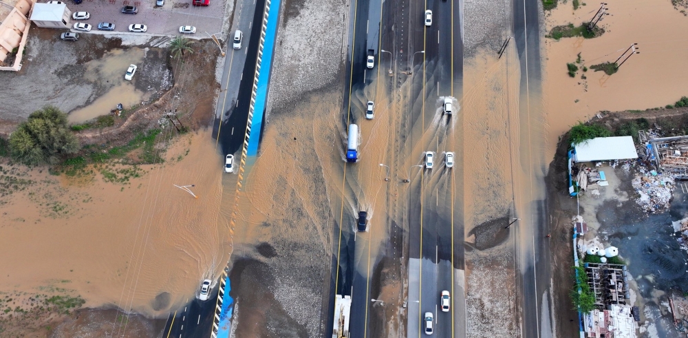 Roads affected by heavy rains