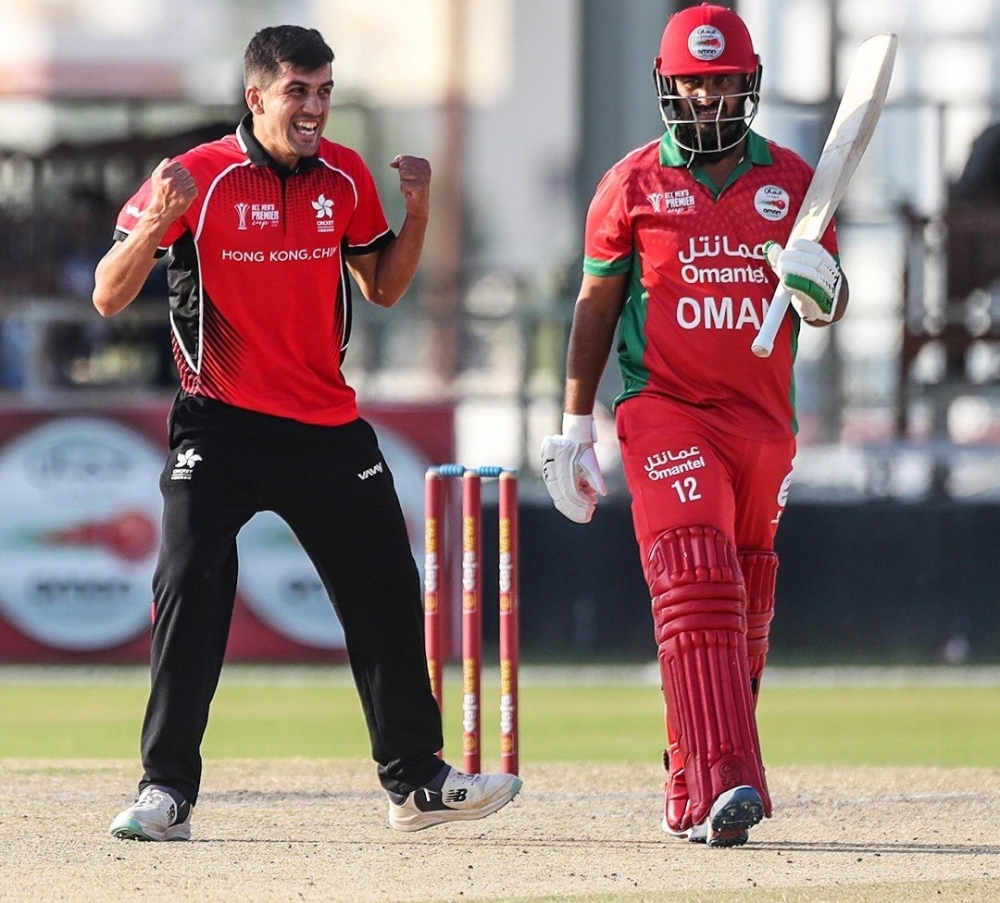 Oman's Zeeshan Maqsood departs