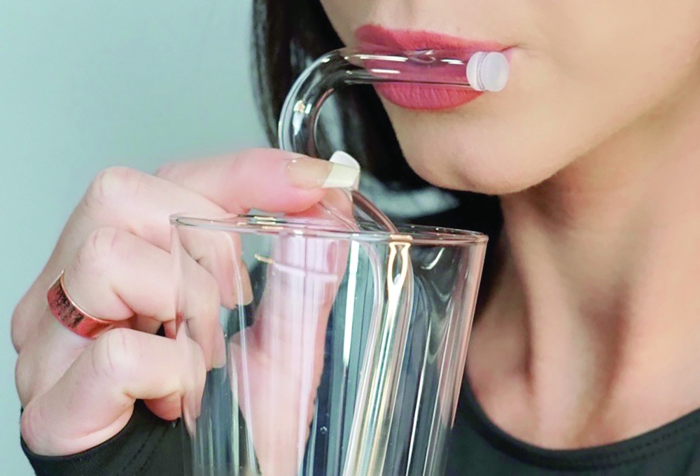 The Lipzi, an anti-wrinkle straw. (Lipzi via The New York Times)
