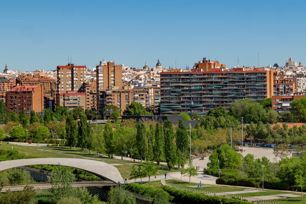 Apartments in Madrid, Spain, on April 17, 2024. (Emilio Parra Doiztua/The New York Times)