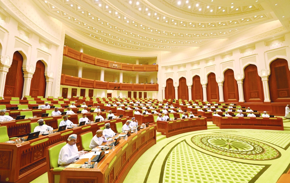 Majlis Ash'shura in session on Monday. 