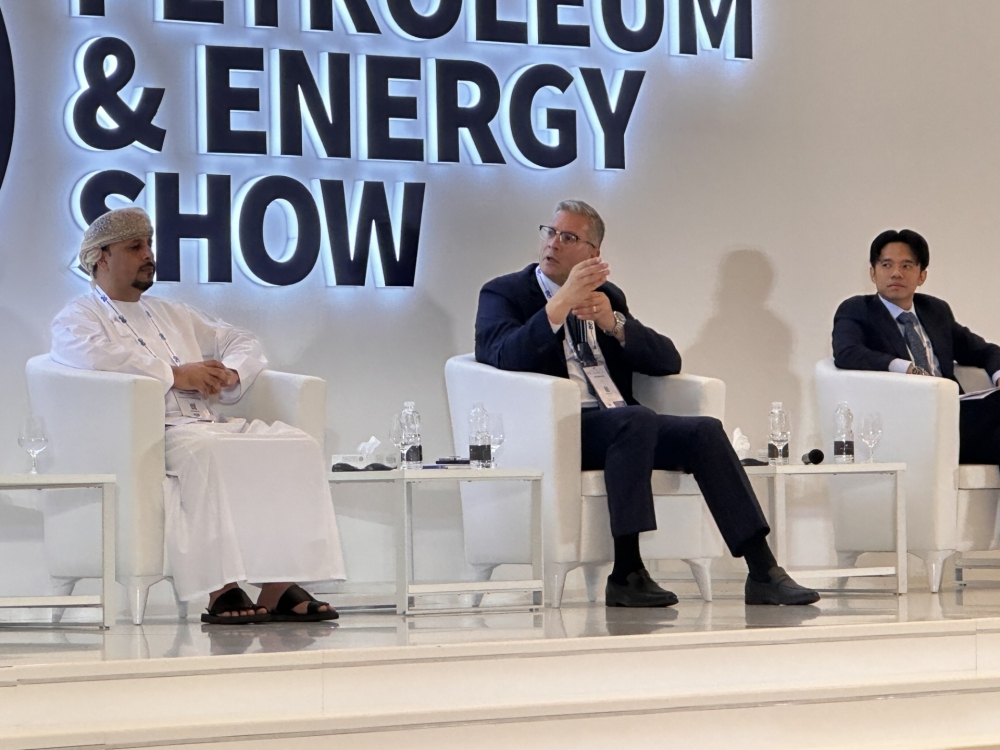 SLB’s Karim Badawi with fellow panelists at the OPES forum.