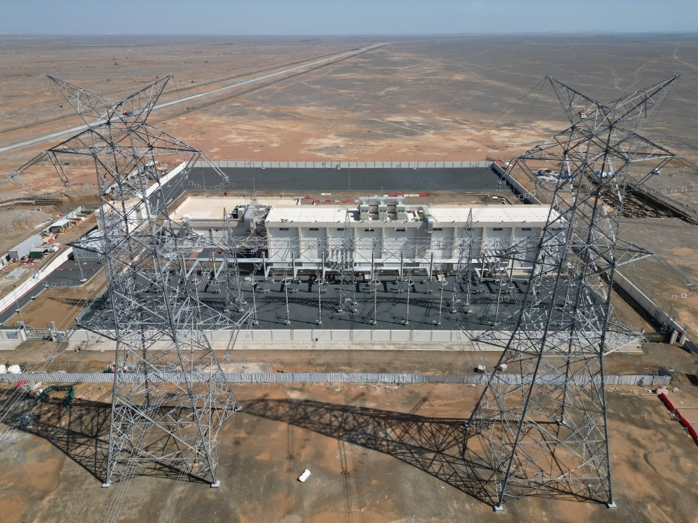 The project aims to evacuate power from the Manah solar plants through the main transmission network.