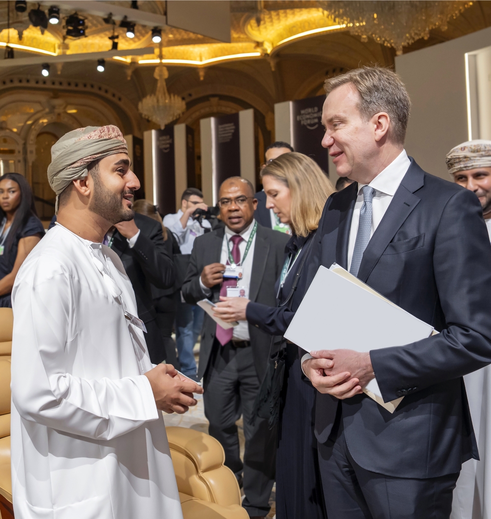  HH Sayyid Theyazin participates in the special meeting of WEF in Riyadh