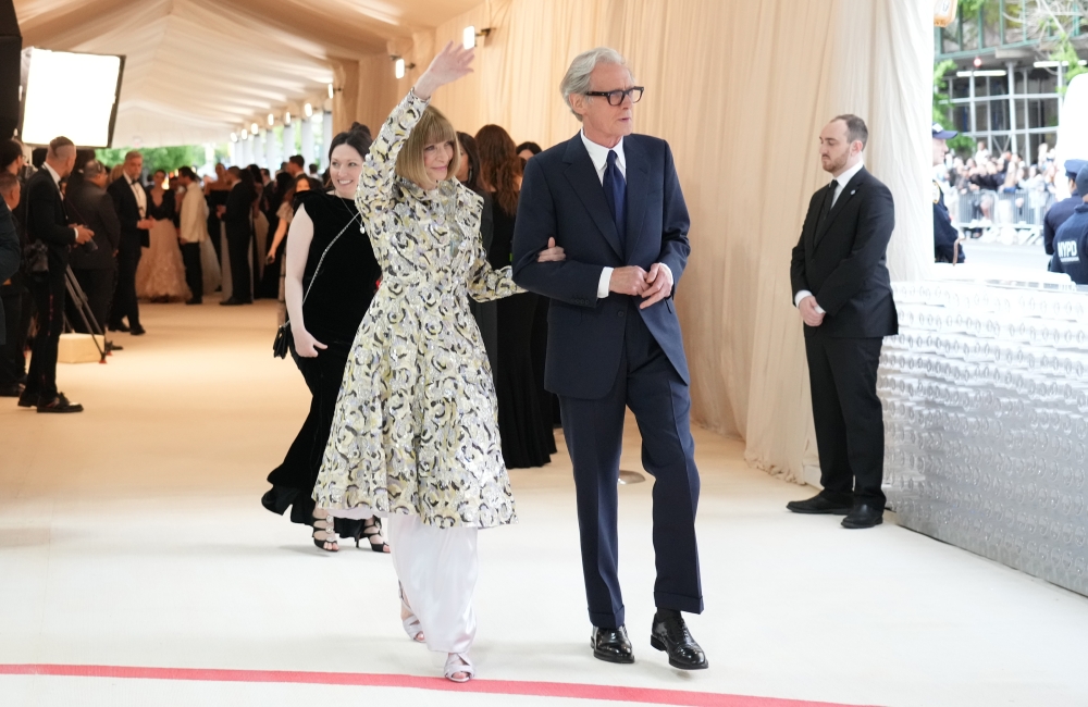 Anna Wintour and Bill Nighy at the Metropolitan Museum of Art's Costume Institute benefit gala in New York, May 1, 2023. (Jutharat Pinyodoonyachet/The New York Times)