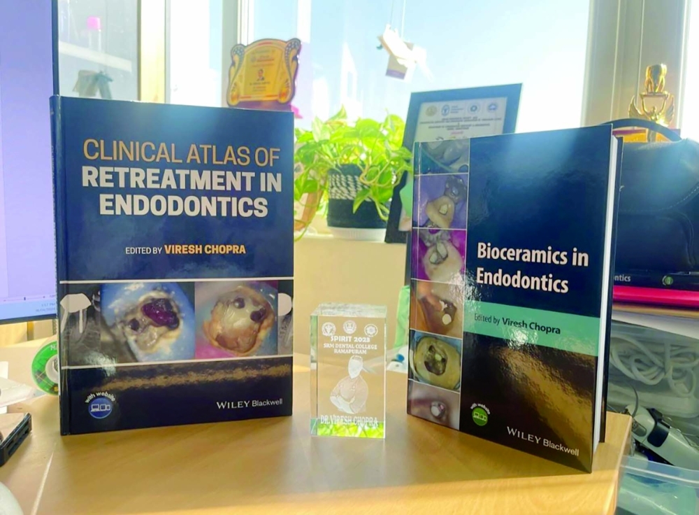 Oman resident dentist authors book on Endodontics