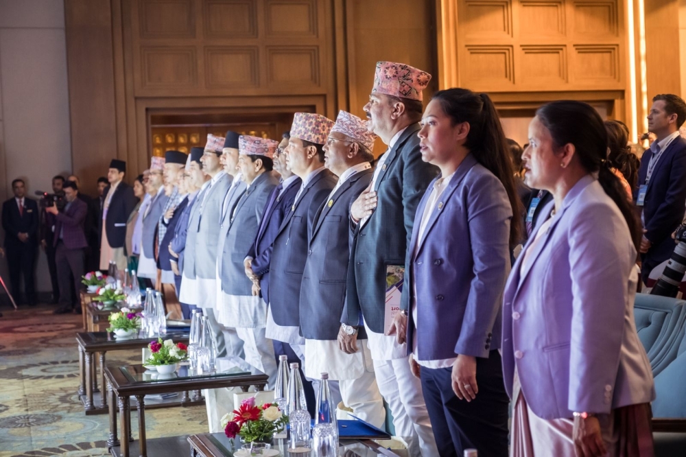 Speakers at the Nepal Investment Summit 2024 in Kathmandu 