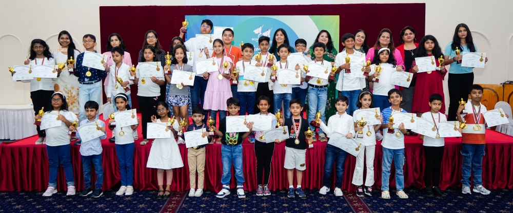 Sadaf School of Confidence students posing after the second speech and drama competition