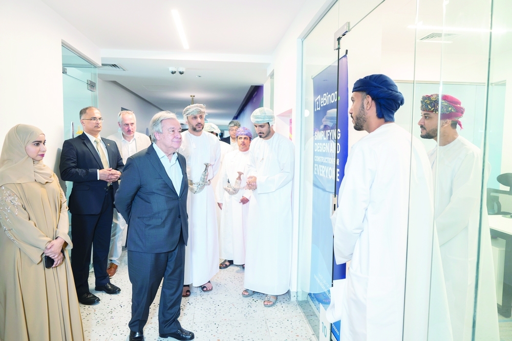 UN Secretary-General in Oman visits Youth Centre
