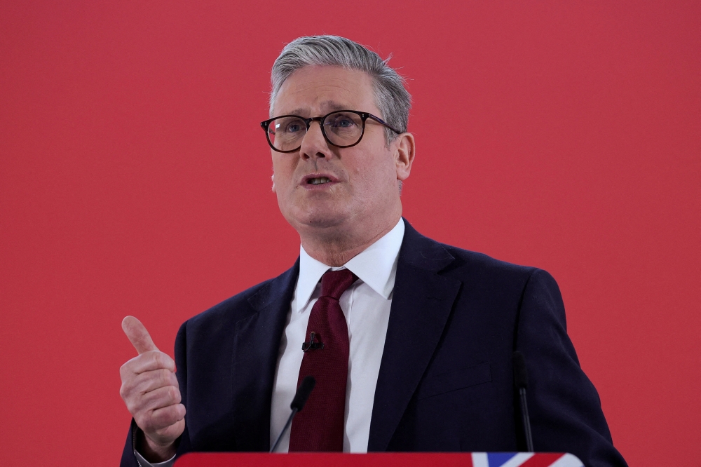 Britain's opposition Labour Party leader Keir Starmer speaks, in Deal, Britain. - Reuters
