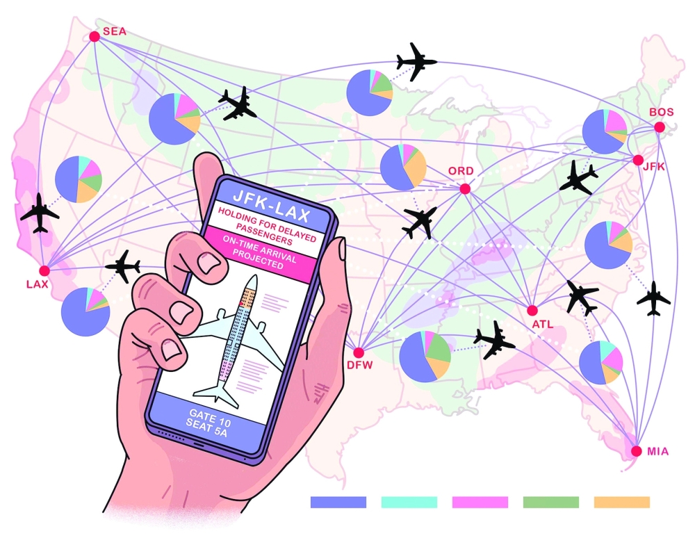 AI still might not be able to find space for your carry-on, but it could help put an end to the 40-gate dash — sprinting to catch your connecting flight before the door slams shut — as well as other common travel headaches.