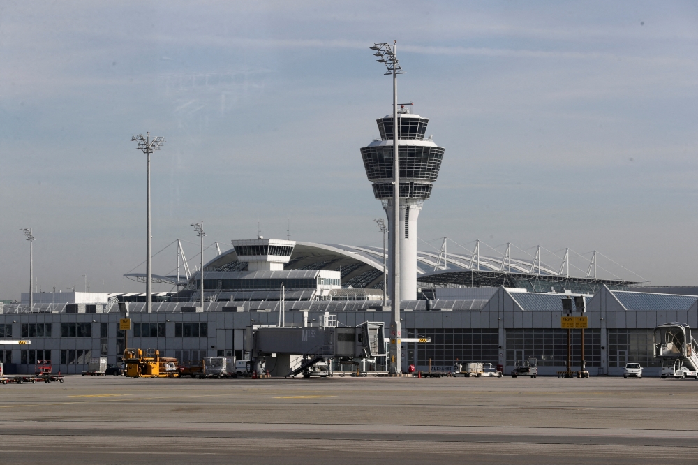  A general view of the Munich International Airport