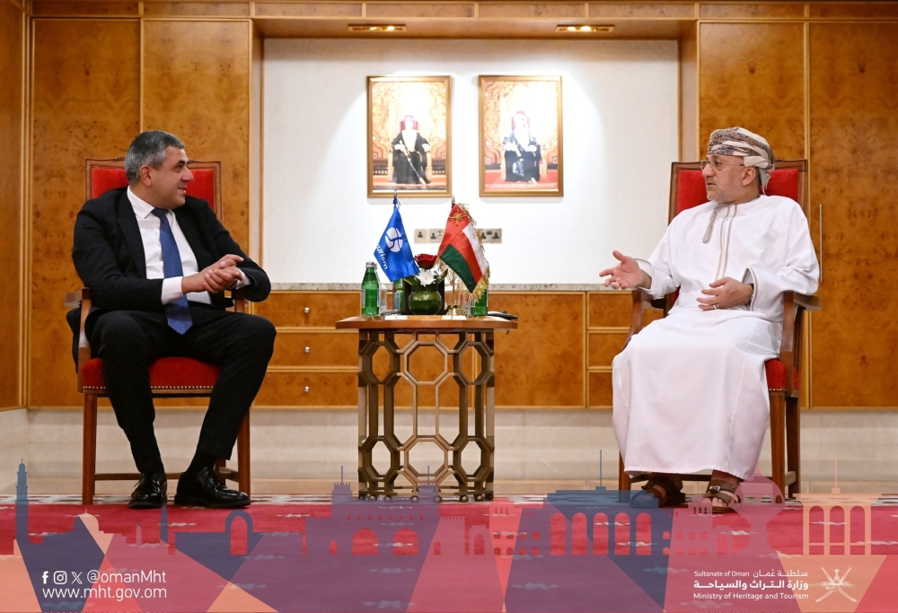 The Minister of Heritage and Tourism with the Secretary-General of the United Nations Tourism Organization