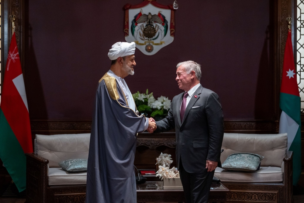 His Majesty, King of Jordan exchange medals