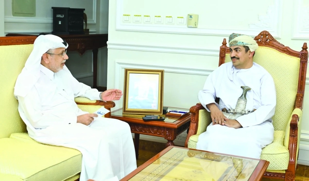  Dr Abdullah bin Nasser Al Harrasi, Minister of Information, with Jaber Harami