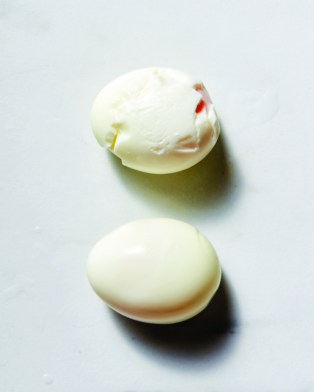 Hard-boiled eggs in a studio in New York. NYT