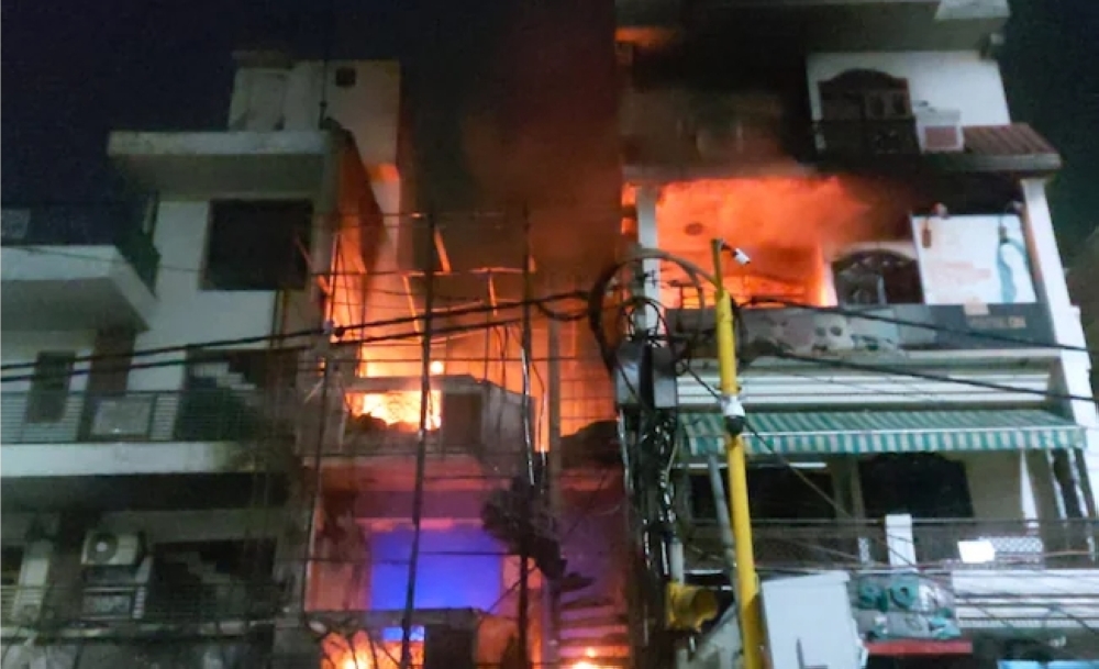 The fire occurred a day after 27 people were killed in a fire at an entertainment center in the western state of Gujarat