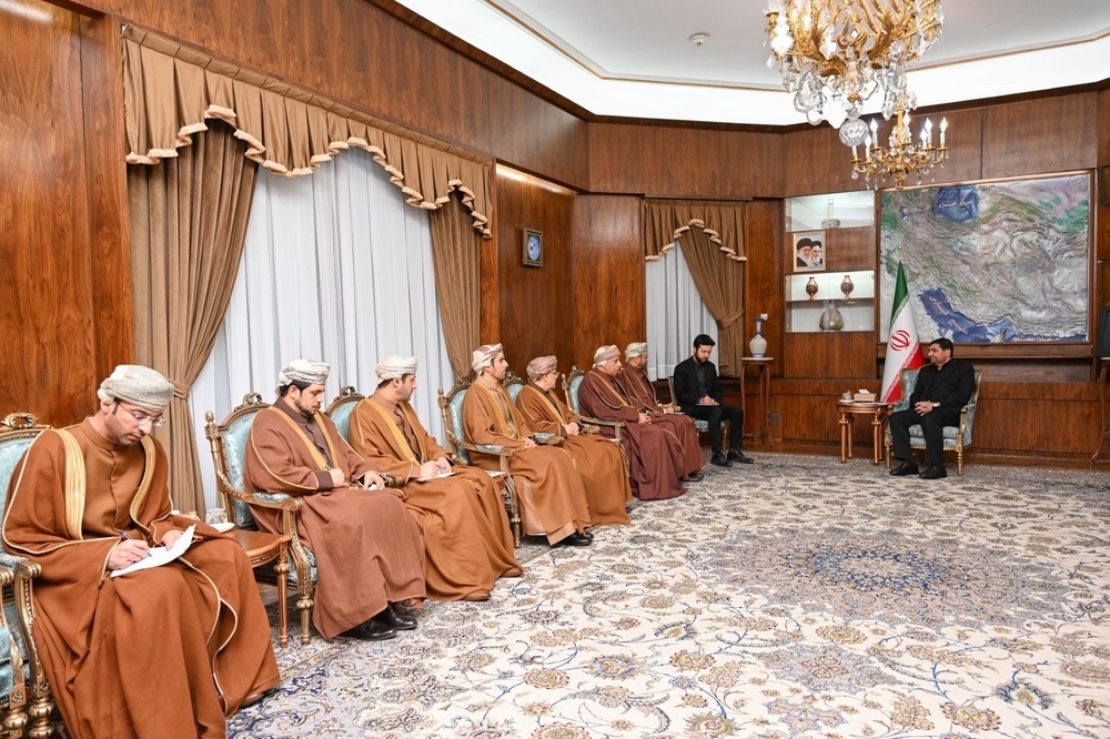  Mohammad Mokhber, Acting President of the Islamic Republic of Iran, met with Sayyid Badr bin Hamad al Busaidy, Foreign Minister