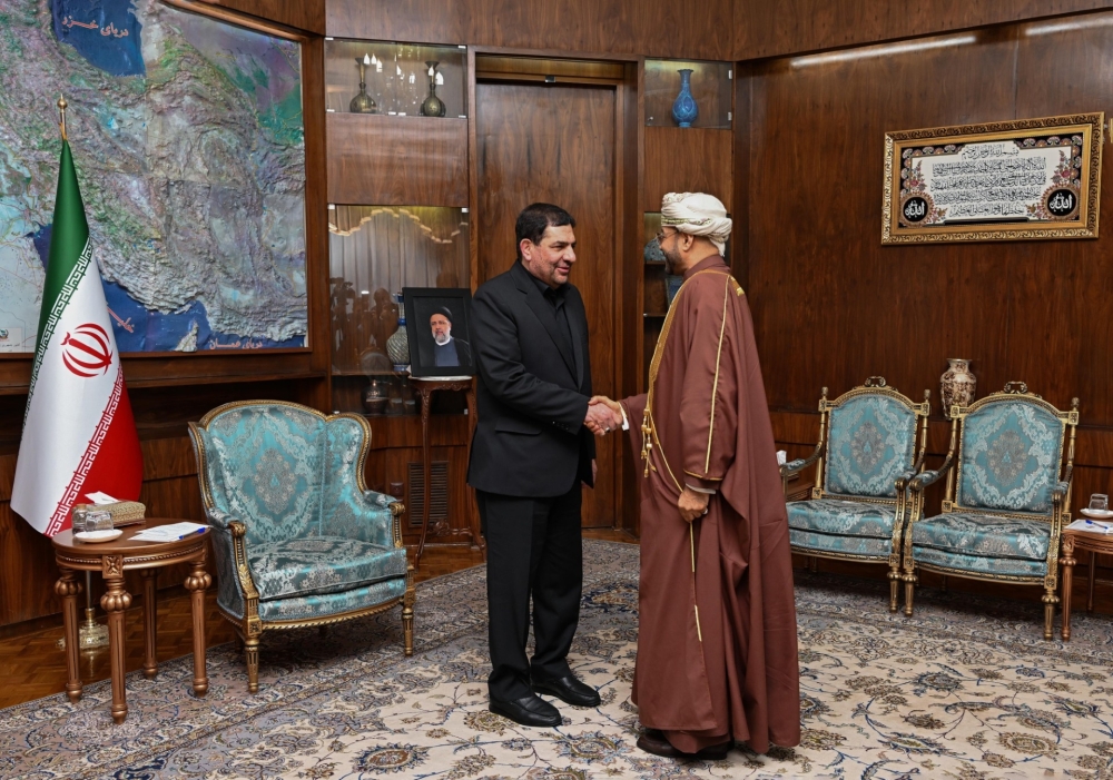  Mohammad Mokhber, Acting President of the Islamic Republic of Iran, met with Sayyid Badr bin Hamad al Busaidy, Foreign Minister